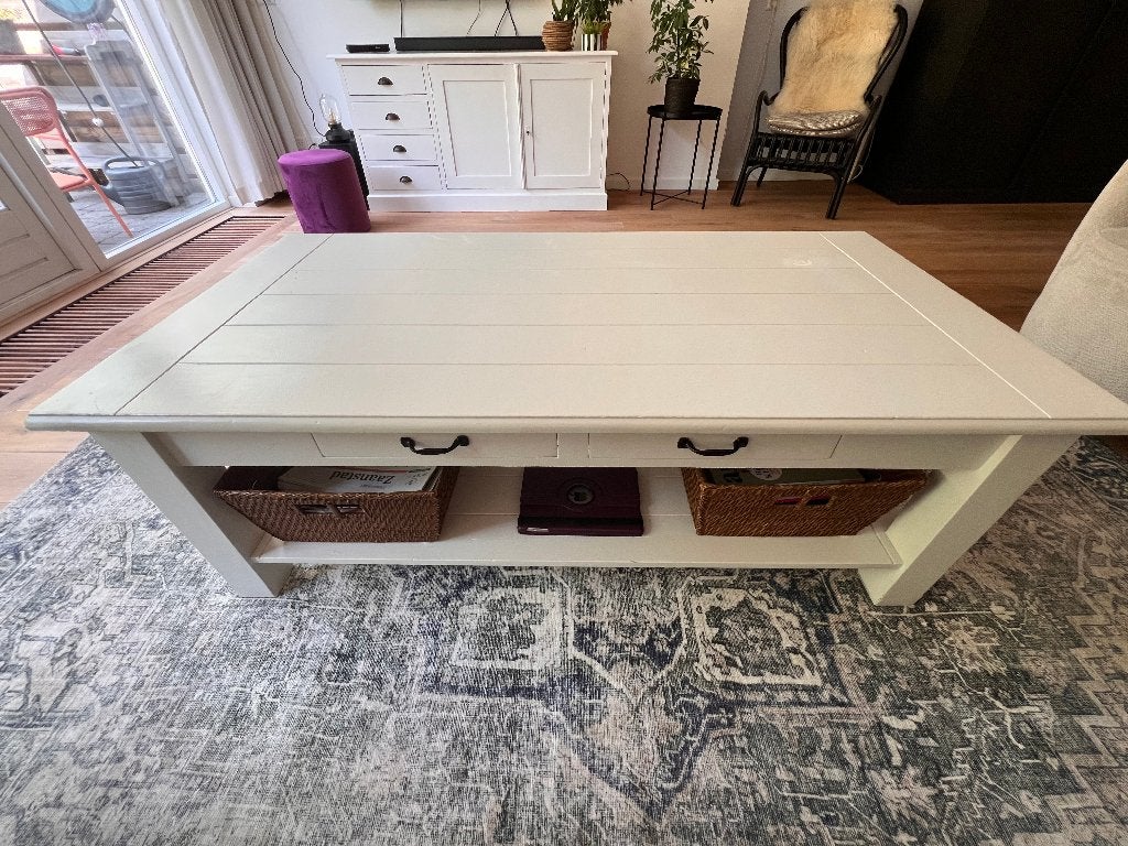 salon tafel, Ophalen, Gebruikt, 100 tot 150 cm, 50 tot 75 cm