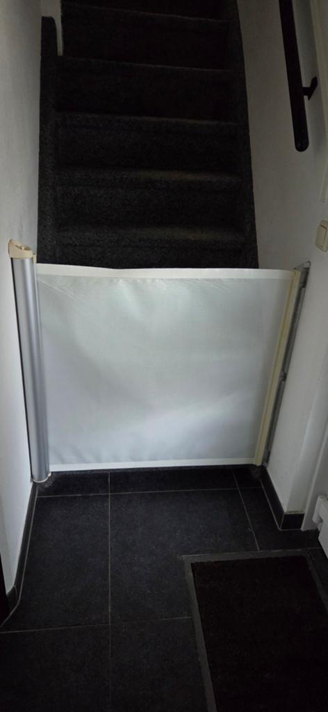 Kiddy Guard Oprolbaar Traprekje2x - Veiligheid voor Kinderen, Overige materialen, Gebruikt, Oprolhekje, Ophalen of Verzenden