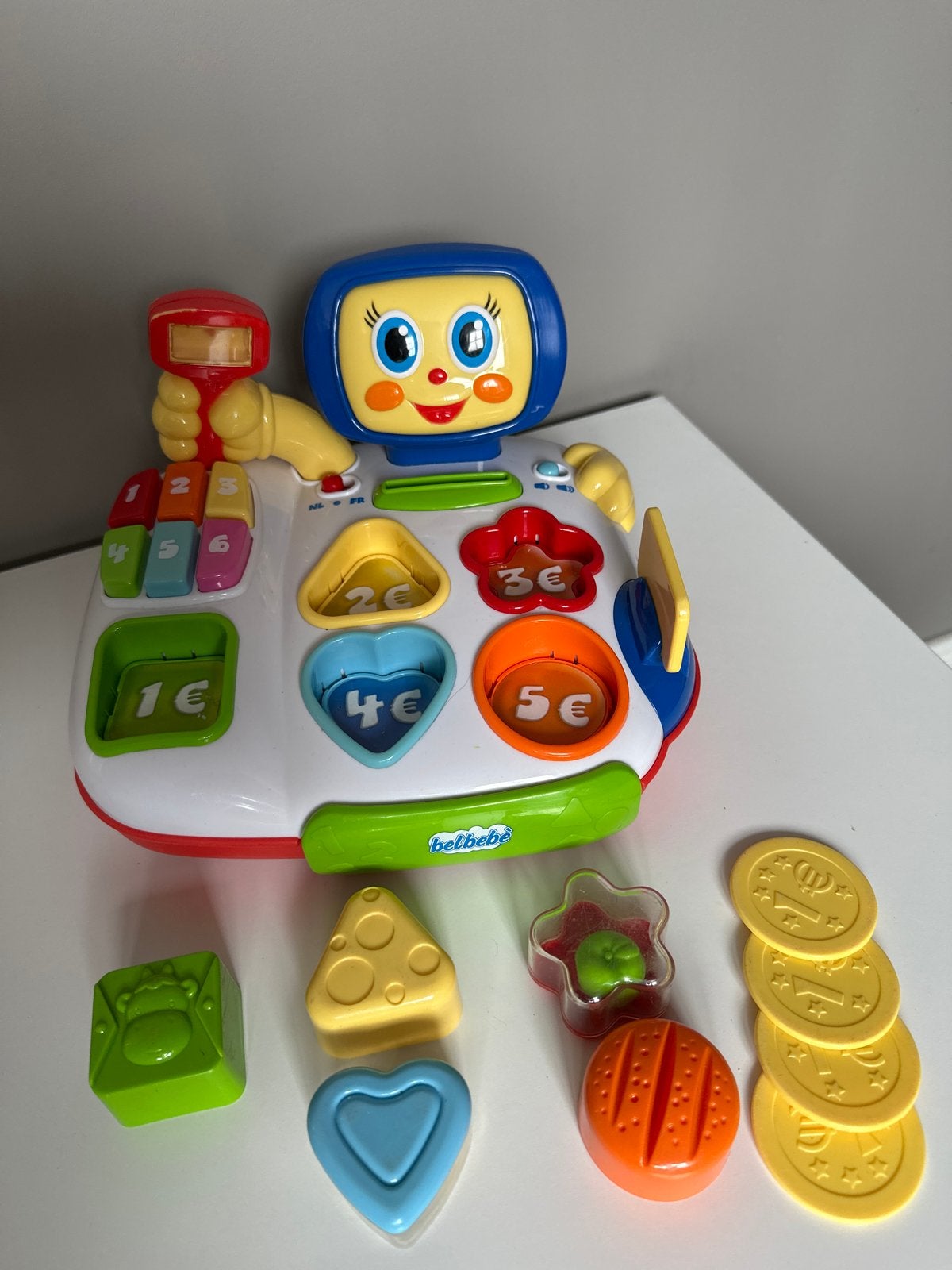 Belbebe interactieve kassa met geluid en licht, Ophalen of Verzenden, Gebruikt, Overige typen, Met licht