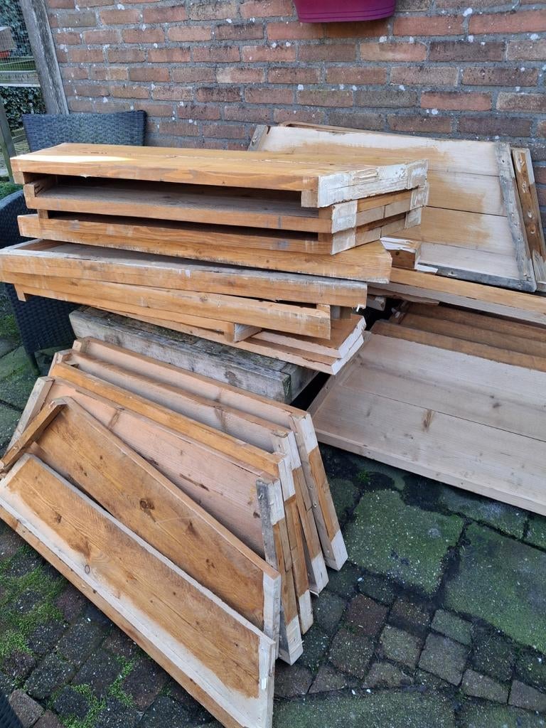 Gebruikt steigerhout voor stellingen, Gebruikt, Ophalen of Verzenden, 200 tot 250 cm, Plank