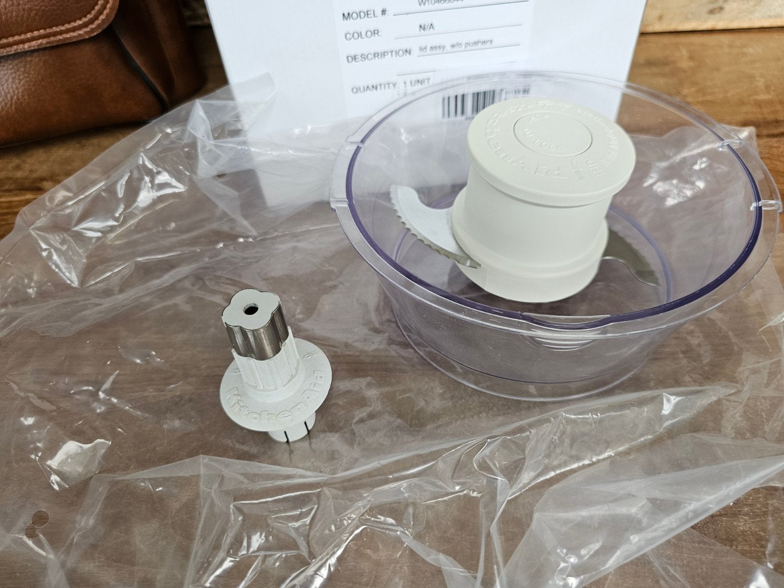 KitchenAid mengkom met mes voor de 2,1 l keukenmachine, 1 tot 2 liter, Ophalen of Verzenden, Nieuw