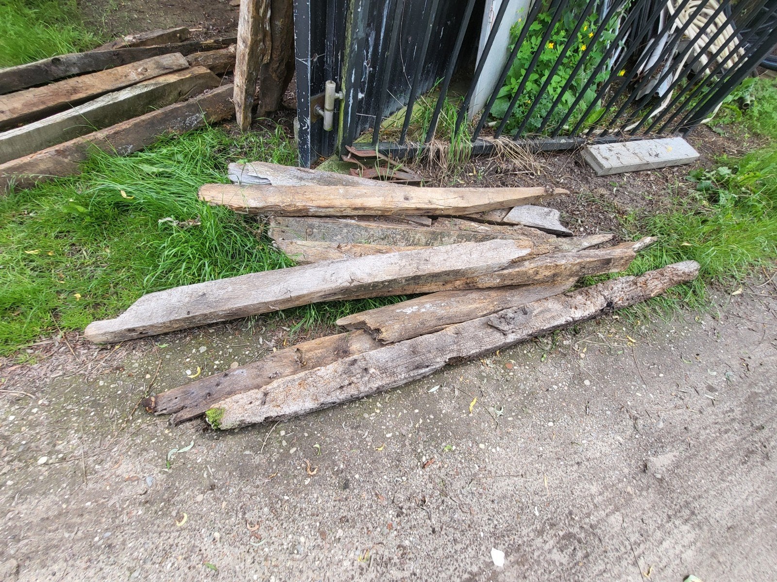 eikenhout uit oude boerderij, Ophalen, 250 cm of meer, Balken