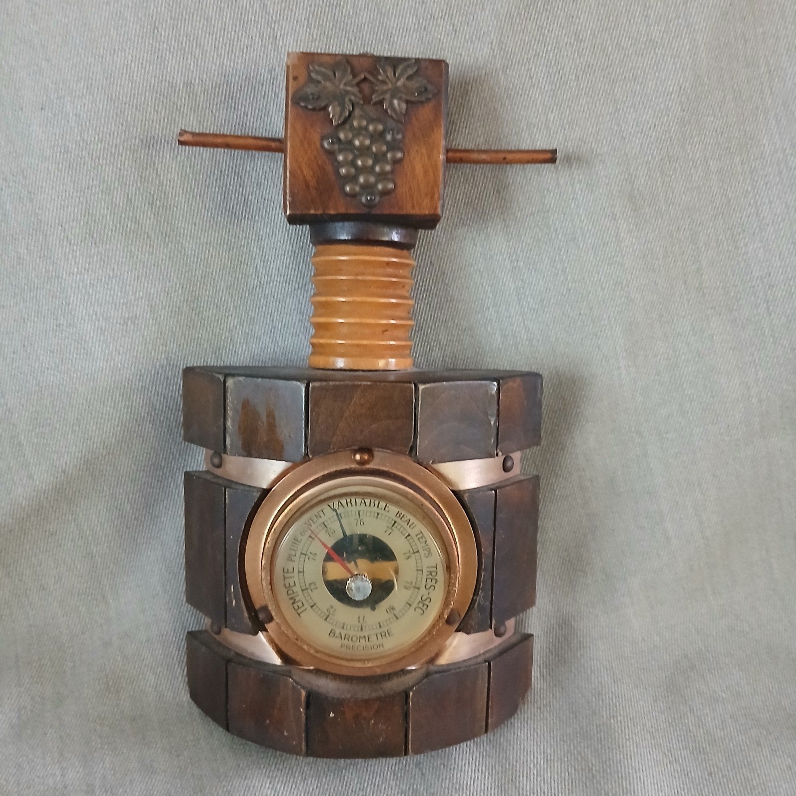 Vintage "barometer" Wijnpers, Antiek en Kunst, Ophalen of Verzenden
