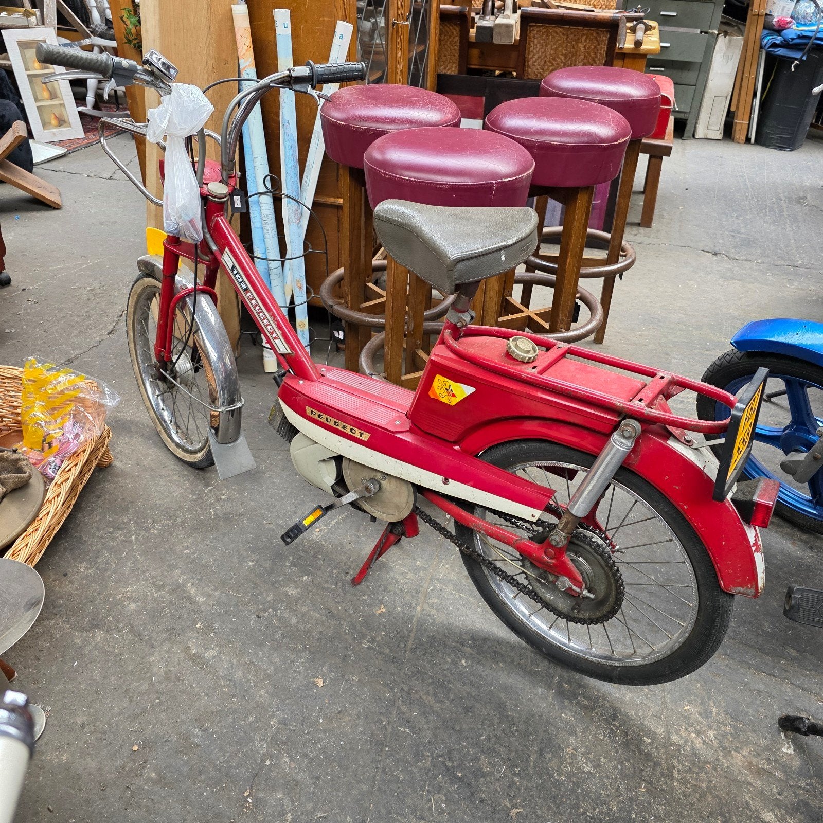 Klassieke Peugot 102 op kenteken., Ophalen, Maximaal 45 km/u, Overige merken