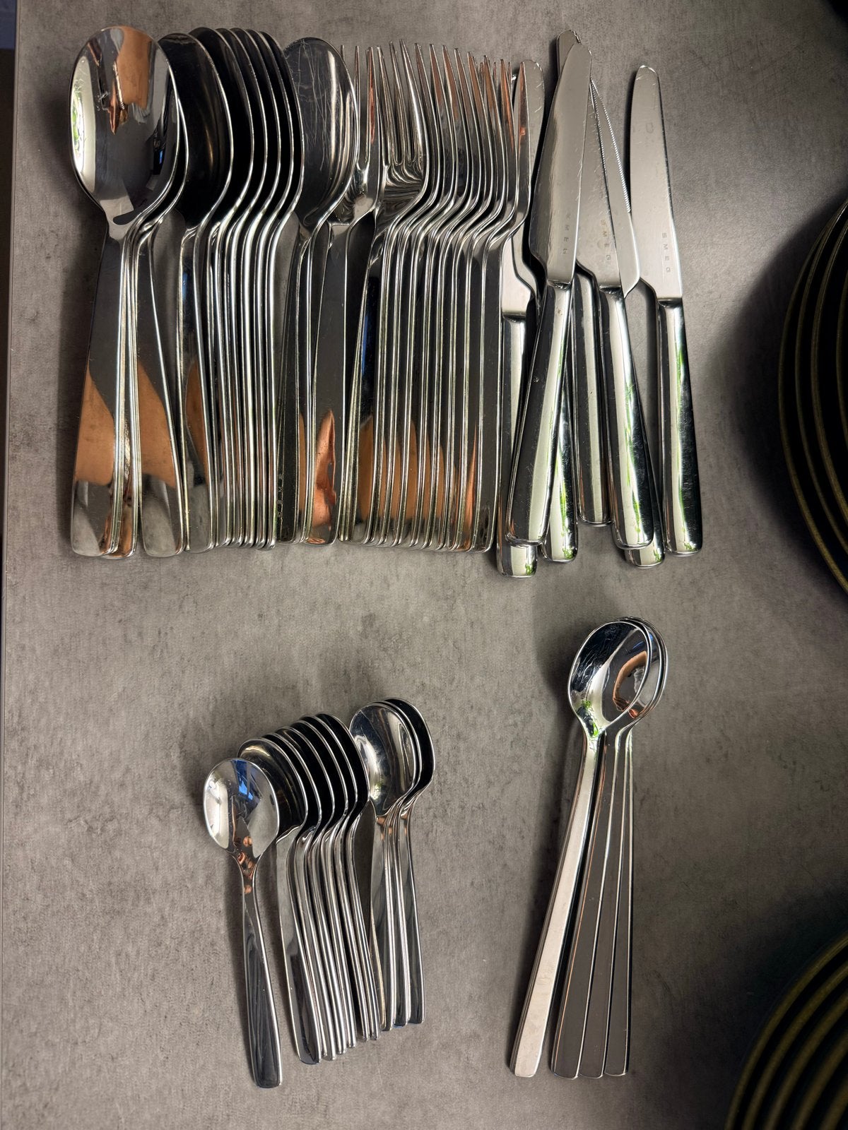 Smeg Bestekset - 10 stuks van elk, gebruikt, Ophalen, Gebruikt, Bestekset, Overige typen