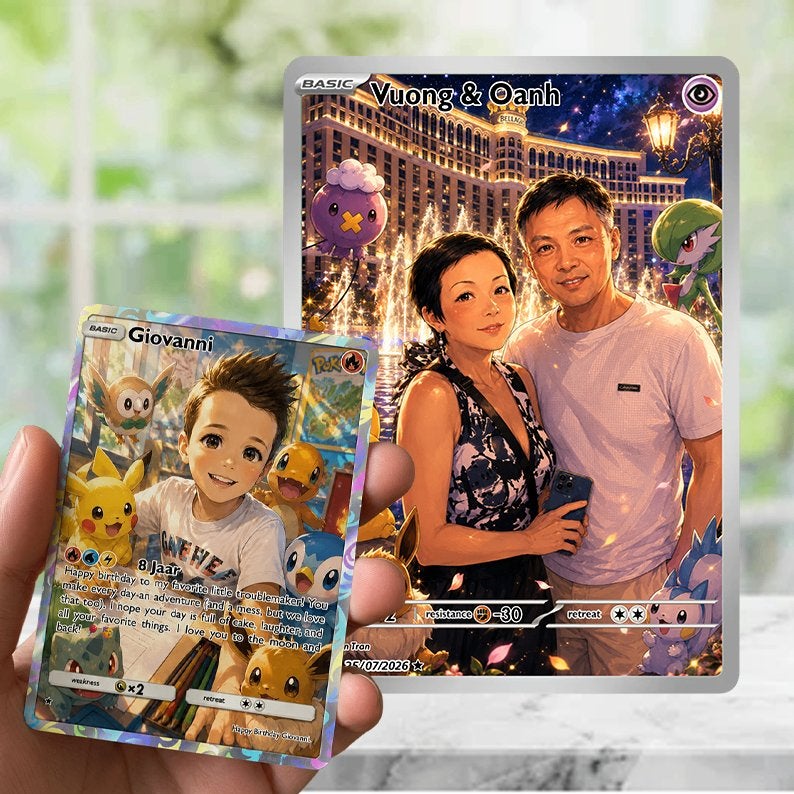 Gepersonaliseerde Pokémon kaart maken, Ophalen of Verzenden, Nieuw, Losse kaart, Foil