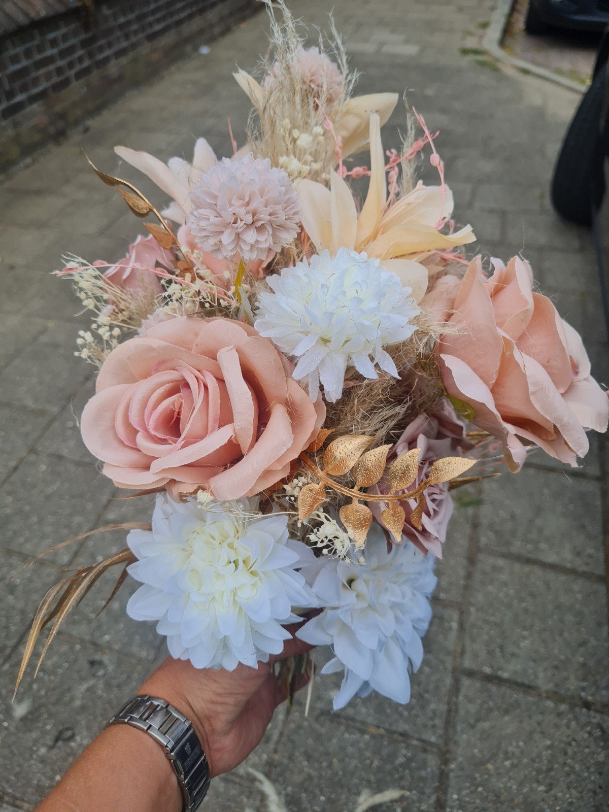 trouwboeket, Ophalen of Verzenden, Zo goed als nieuw, Accessoires