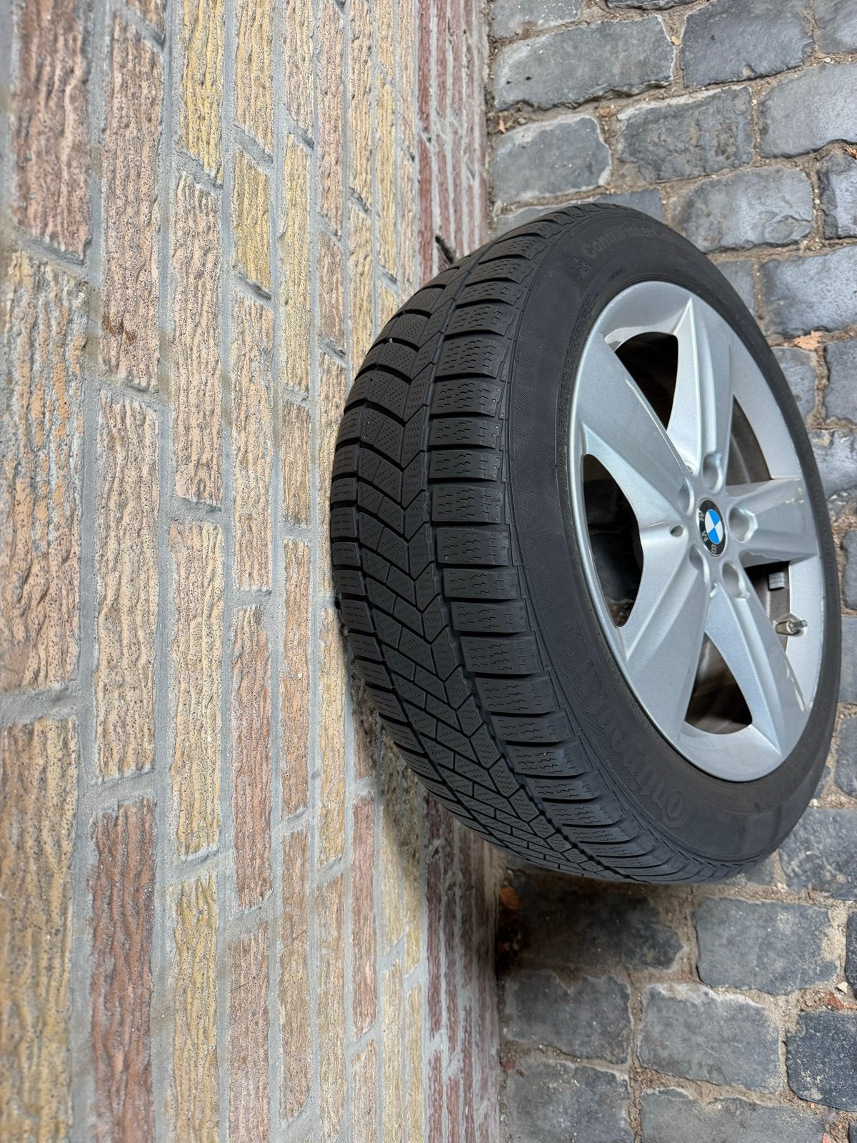 Winterbandenset BMW Active Tourer 225e - 205/55/R17, Ophalen, Gebruikt, Banden en Velgen, 17 inch