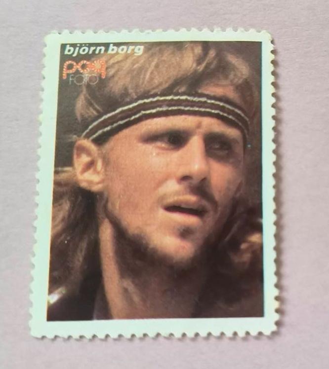 Popfoto zegel Bjorn Borg, Ophalen of Verzenden, Nieuw, Foto of Kaart