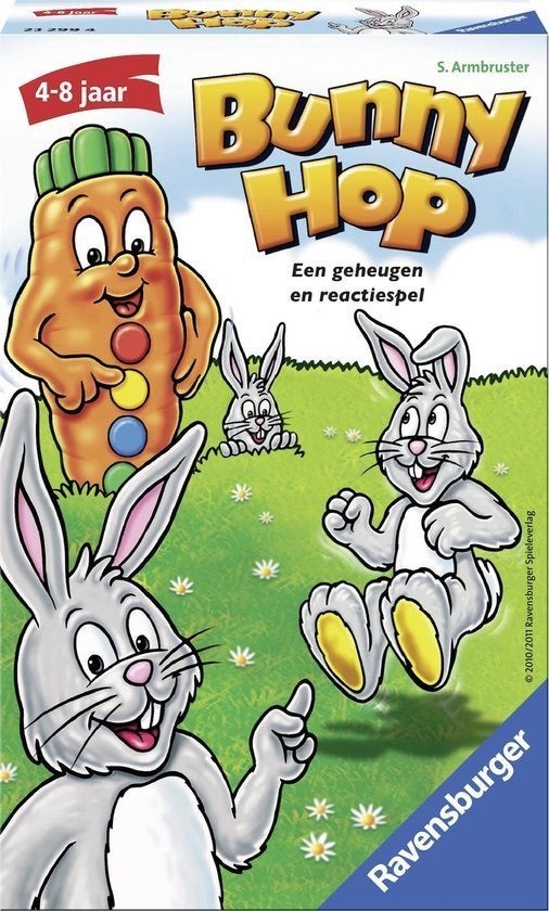 Bunny Hop Pocketspel, Hobby en Vrije tijd, Gezelschapsspellen | Bordspellen, Een of twee spelers, Ophalen of Verzenden, Zo goed als nieuw