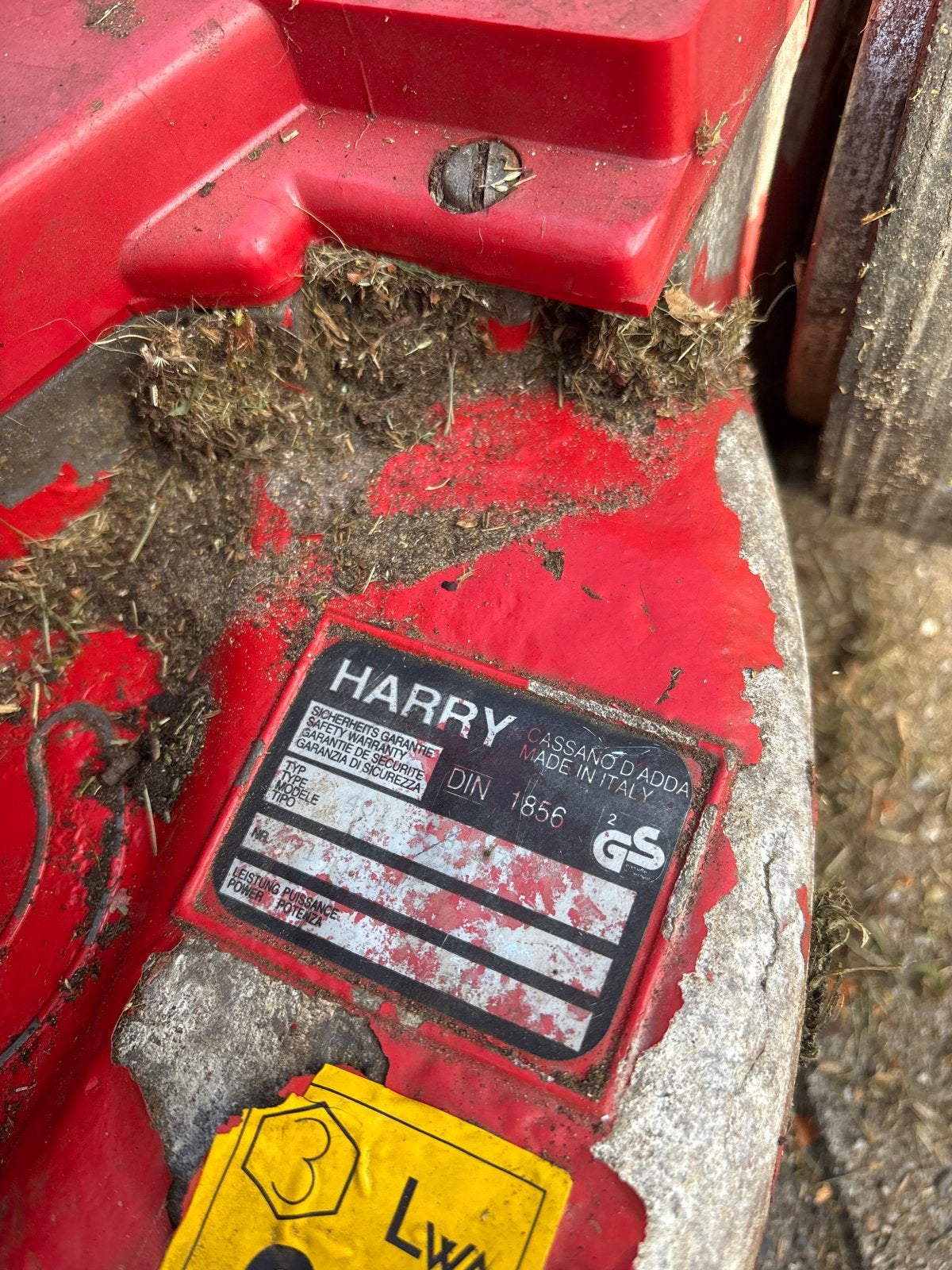 Harry benzine grasmaaier - Gebruikt, Tuin en Terras, Grasmaaiers, Gebruikt, Ophalen of Verzenden, Opvangbak, Benzine-grasmaaier