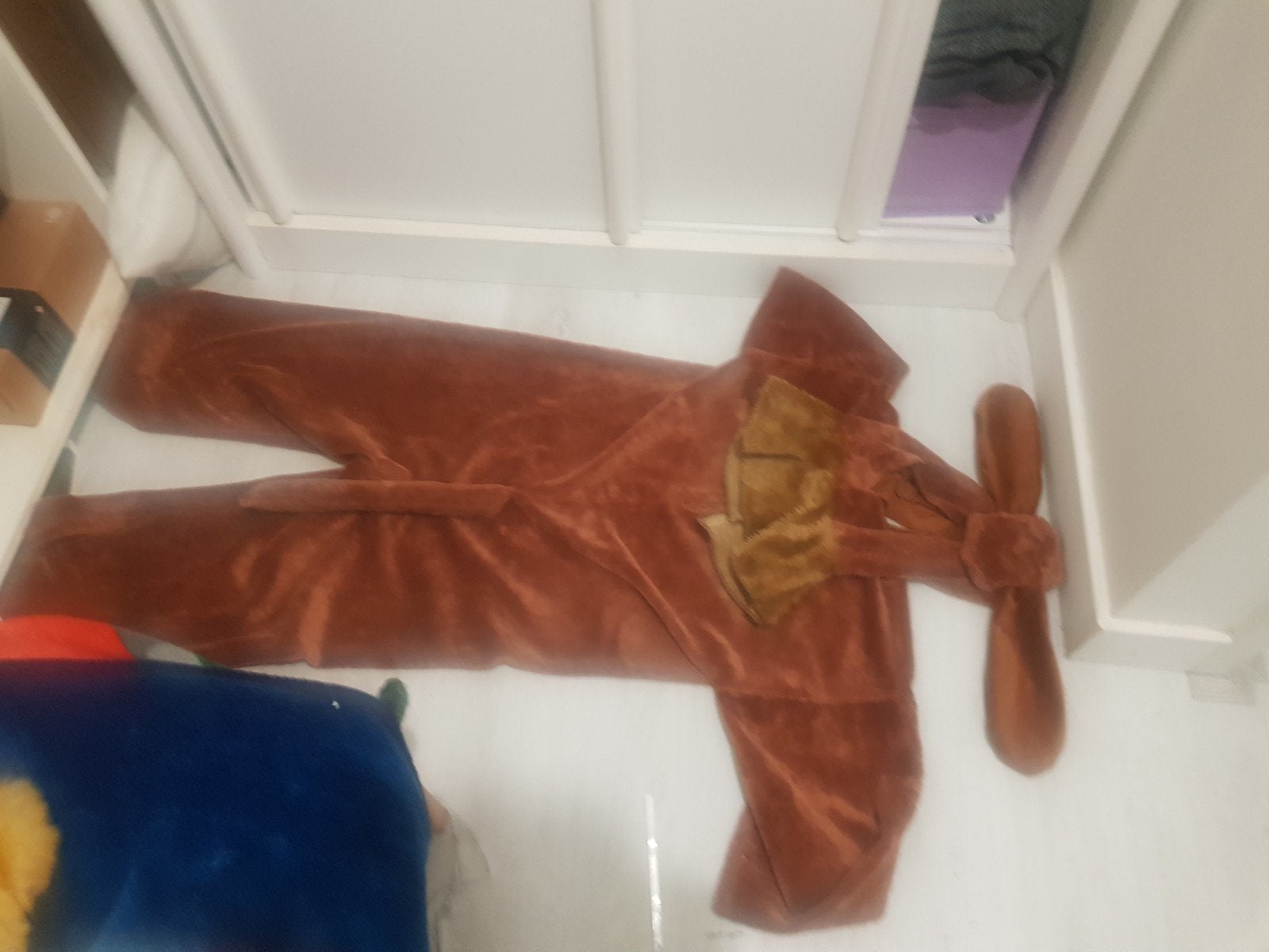 Bruin berenpak / dieren onesie voor kinderen, Ophalen, Gebruikt, 122 t/m 128, Jongen of Meisje