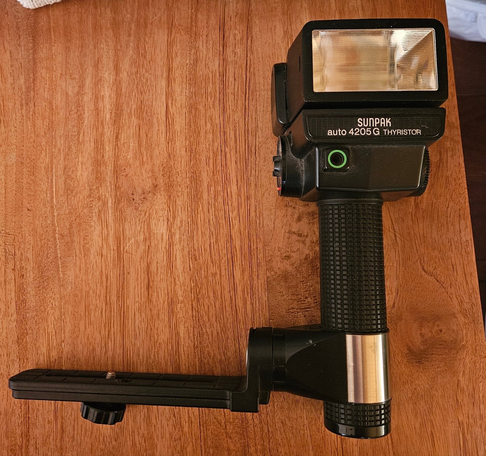 Sunpak Auto 4205 G Thyristor flitser, Ophalen, Gebruikt, Voor analoge fotografie, Externe flitser