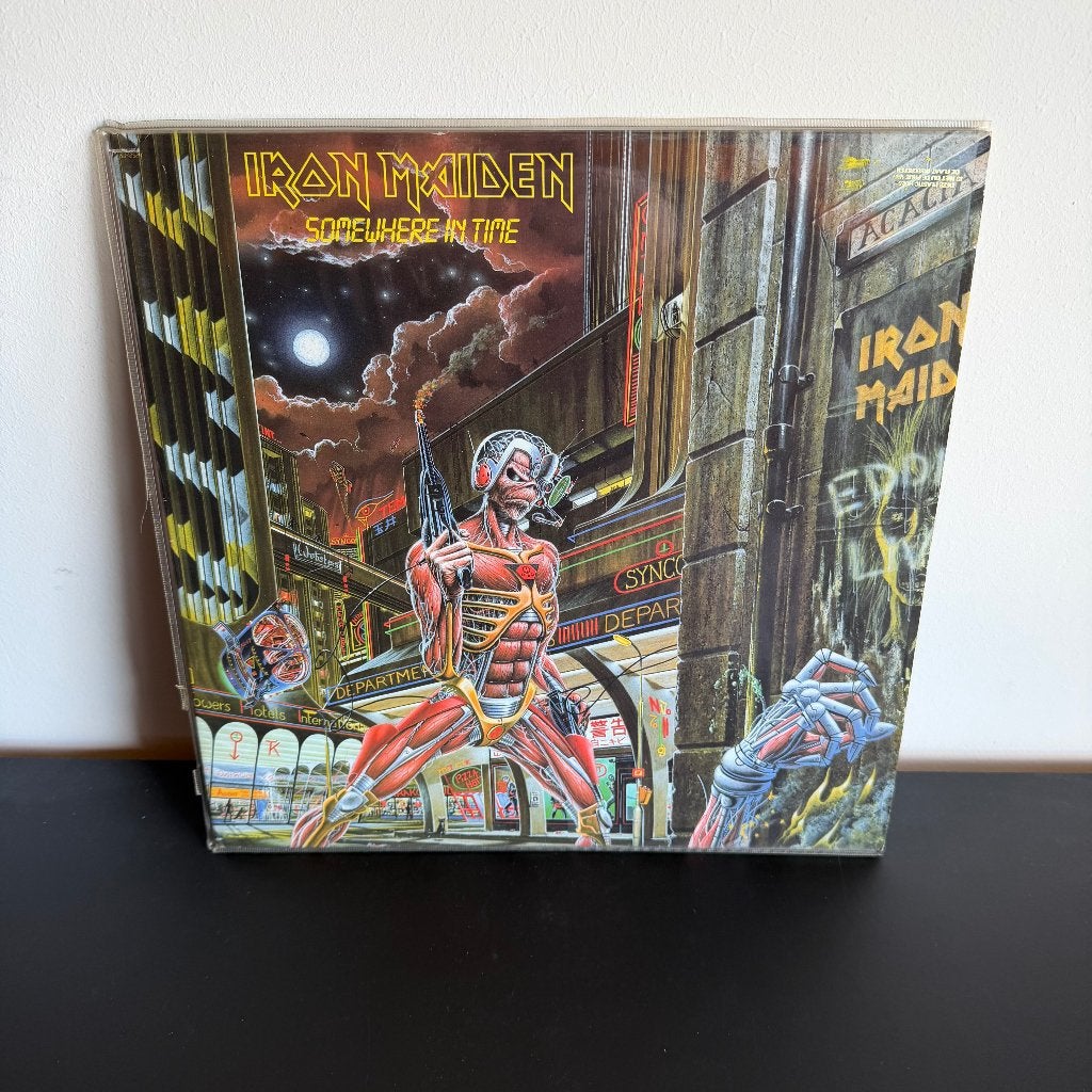 Te Koop: Iron Maiden – Somewhere in Time LP, Ophalen of Verzenden, Gebruikt, 12 inch, Dubbel-LP