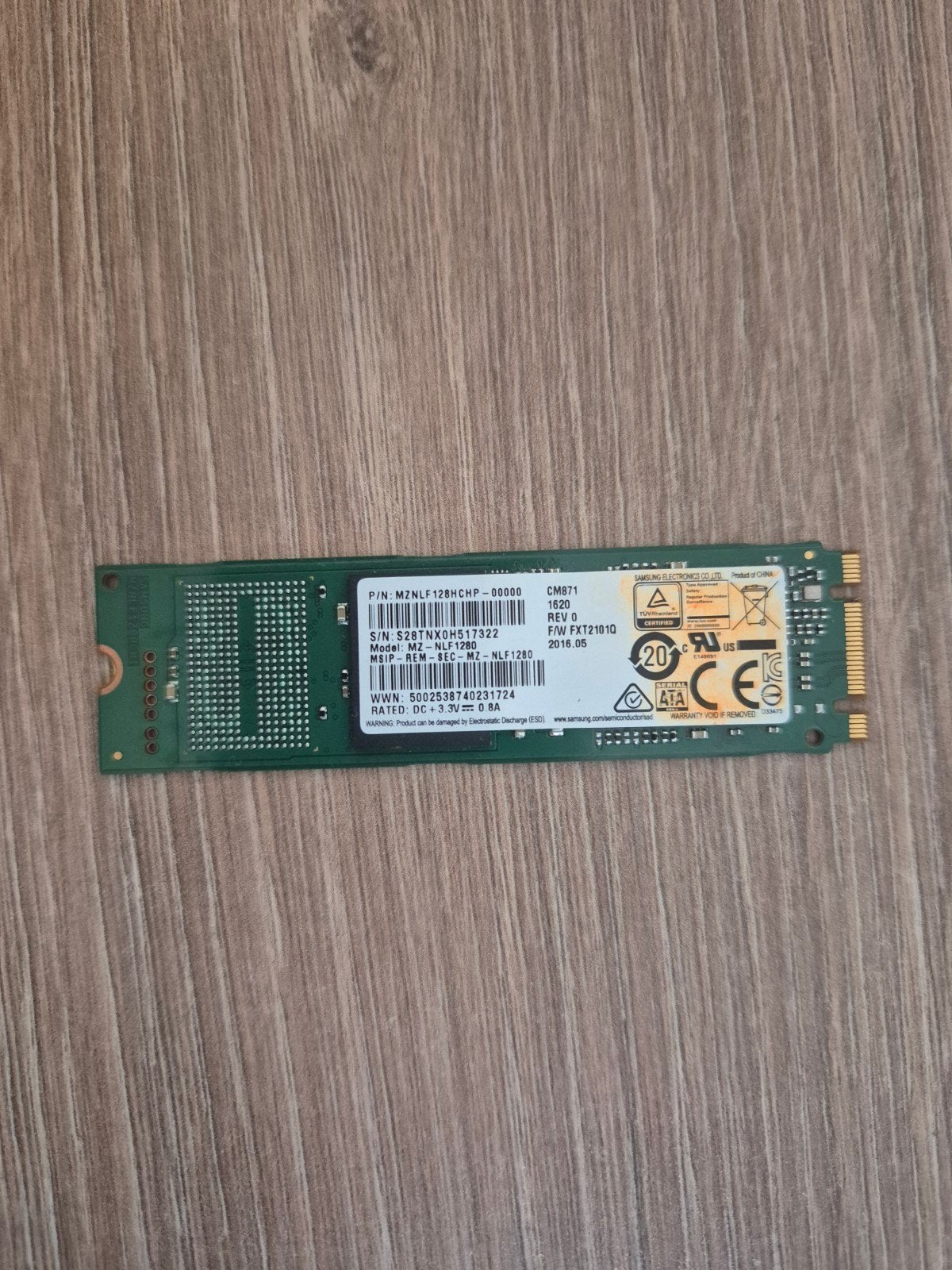 samsung ssd 128 gb sata, Computers en Software, Intern, Gebruikt, Ophalen of Verzenden, Samsung