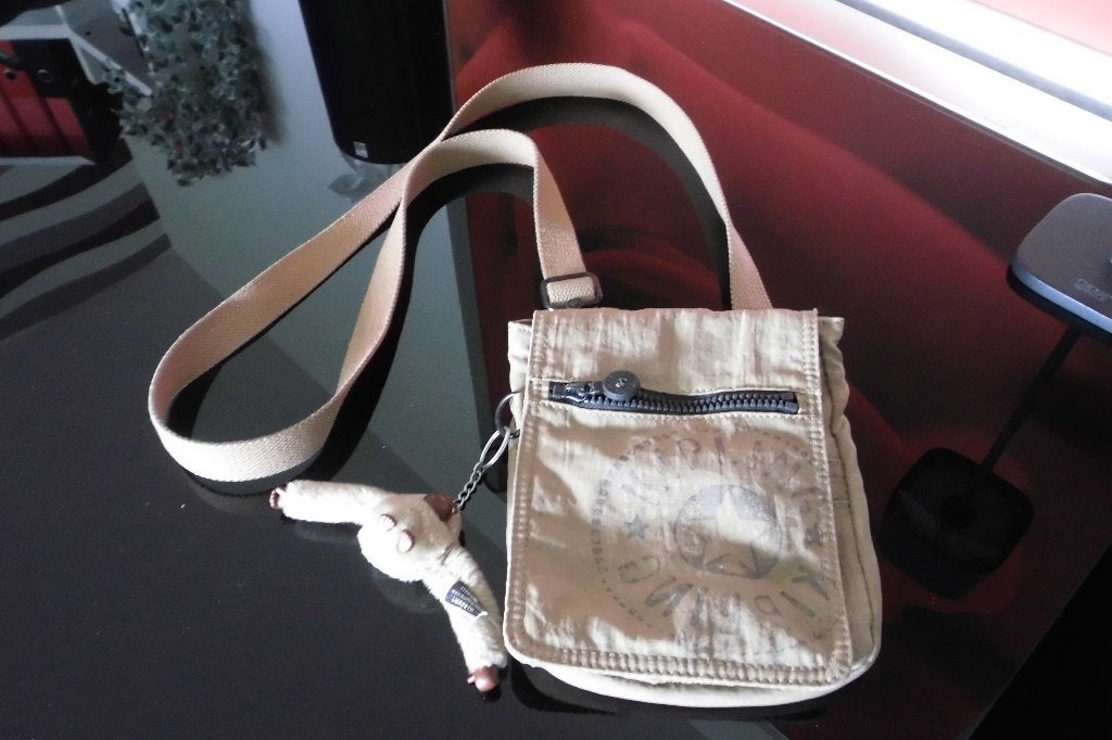 kipling tas met aapje, Ophalen of Verzenden, Beige, Schoudertasje