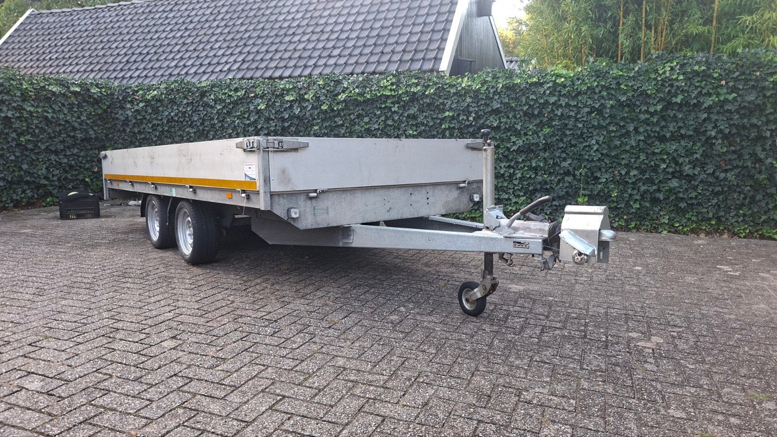 Eduard plateau aanhanger tandemasser aanhangwagen, Ophalen, Zo goed als nieuw