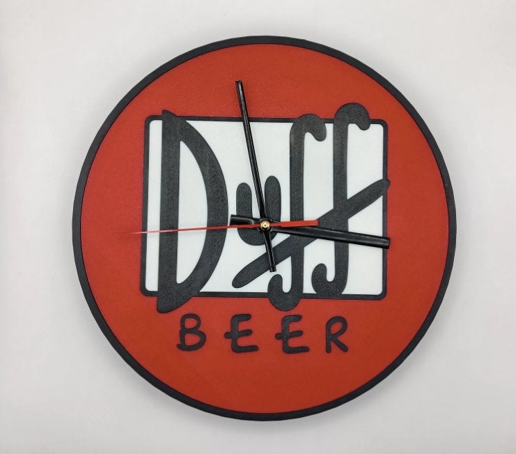 Duff Bier Wandklok, Ophalen of Verzenden, Nieuw, Reclamebord