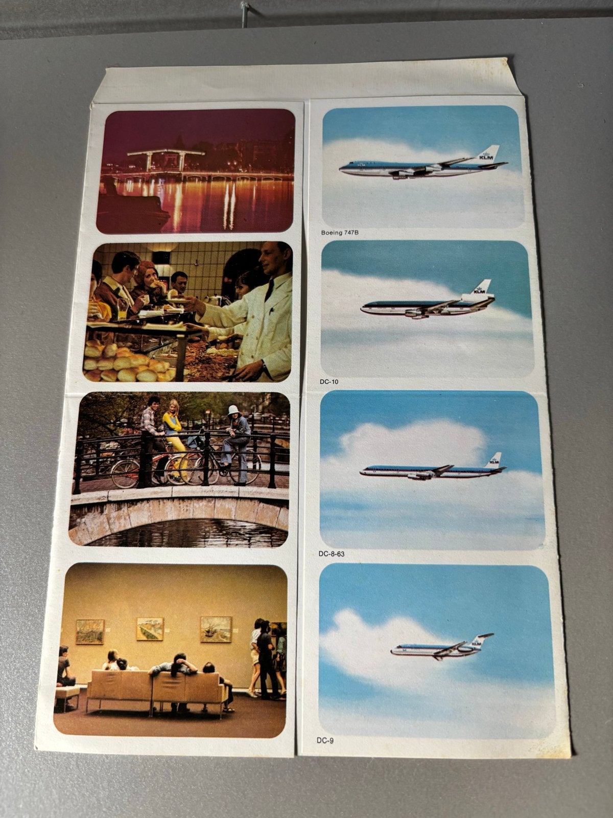 Vintage KLM Holland ansichtkaartenboekje - Jaren '70, Verzamelen, Ophalen of Verzenden, 1960 tot 1980, Ongelopen, Noord-Holland