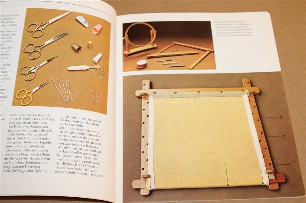Sticken — Vintage Borduurboek met Patronen 1979, Boeken, Ophalen of Verzenden, Gelezen, Borduren en Naaien