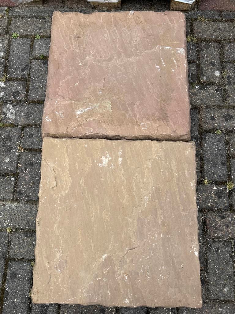 Nu of nooit prachtige Flegstones 60cm - 40m² terrastegels, Tuin en Terras, Tegels en Klinkers, Gebruikt, Ophalen of Verzenden