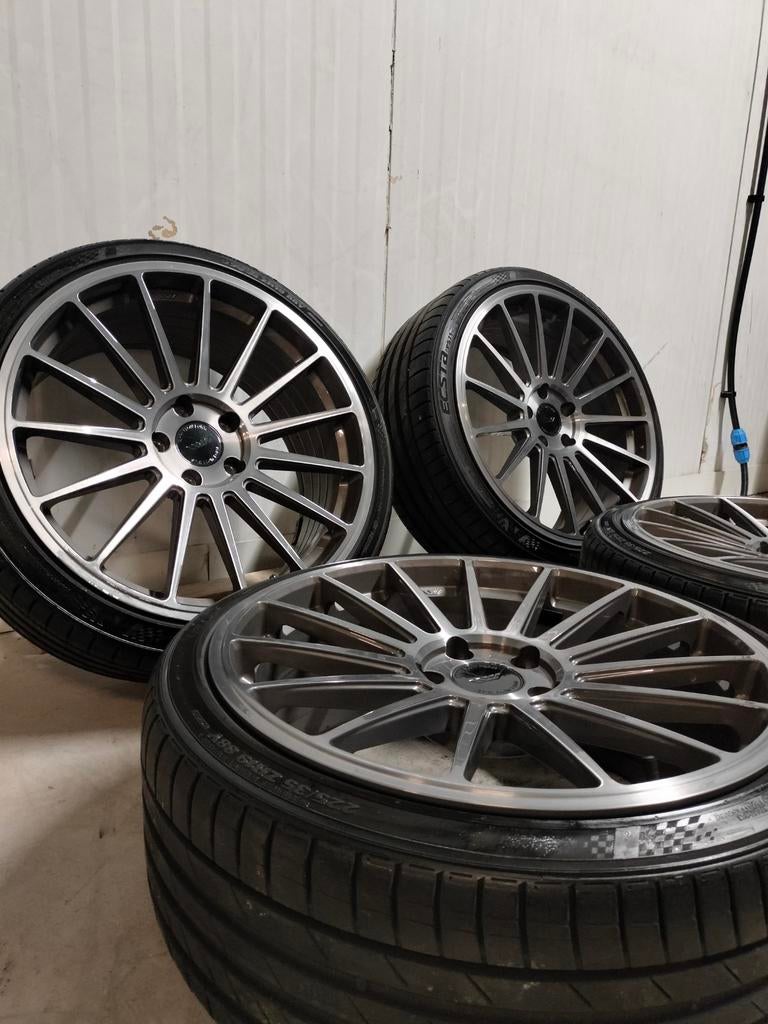 Ispiri FFP2 5x112 19 inch velgen met Kumho Ecsta banden, Auto-onderdelen, Banden en Velgen, 19 inch, Gebruikt, Banden en Velgen