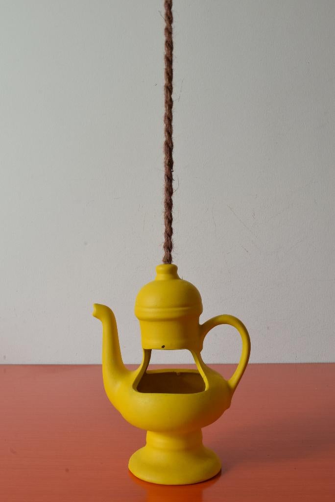 Retro vintage De Gebroeders hang bloempot / plantenhanger, Ophalen of Verzenden