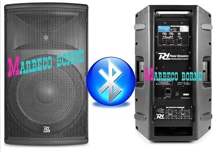 PD Actieve speaker,Luidspreker 12",Bluetooth, Bi-ampl, Overige merken, Info@marbeco.nl, 120 watt of meer, Front, Rear of Stereo speakers