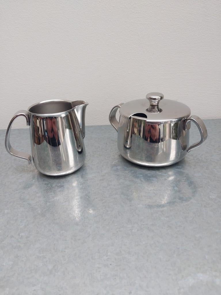 Mooi RVS roomstel van Alessi Italy, Overige typen, Zilver, Ophalen of Verzenden, Zo goed als nieuw