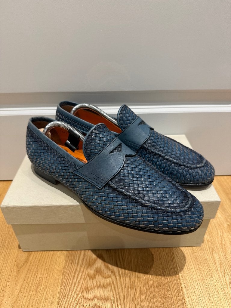 Santoni Penny Loafer | UK 8 | (311), Kleding | Heren, Schoenen, Loafers, Zo goed als nieuw, Santoni, Verzenden