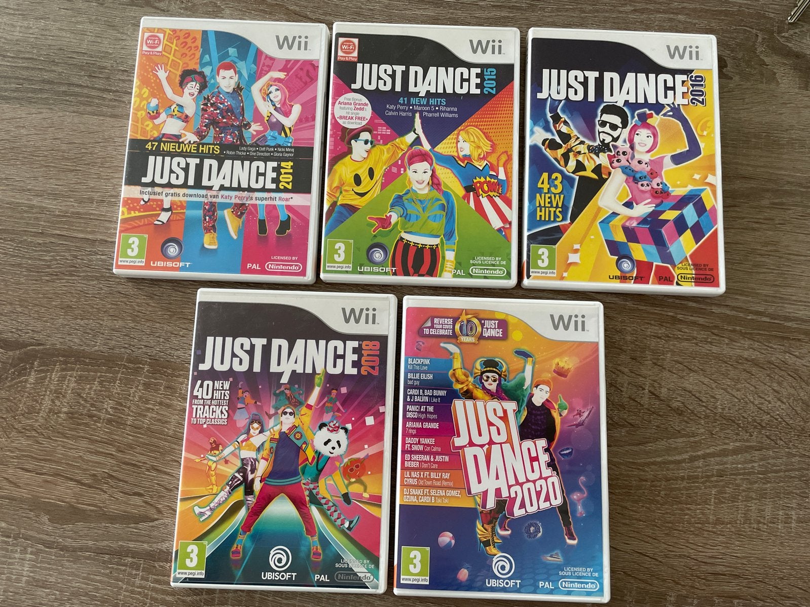 Just Dance Wii Games - Diverse Jaren (2014-2020), Spelcomputers en Games, Muziek, Gebruikt, Eén computer, Ophalen of Verzenden