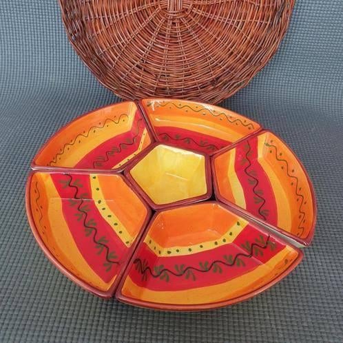 Vintage mooie Spaanse tapas schalen - Nieuw!, Porselein of Keramiek, Schaal, Rond, Nieuw