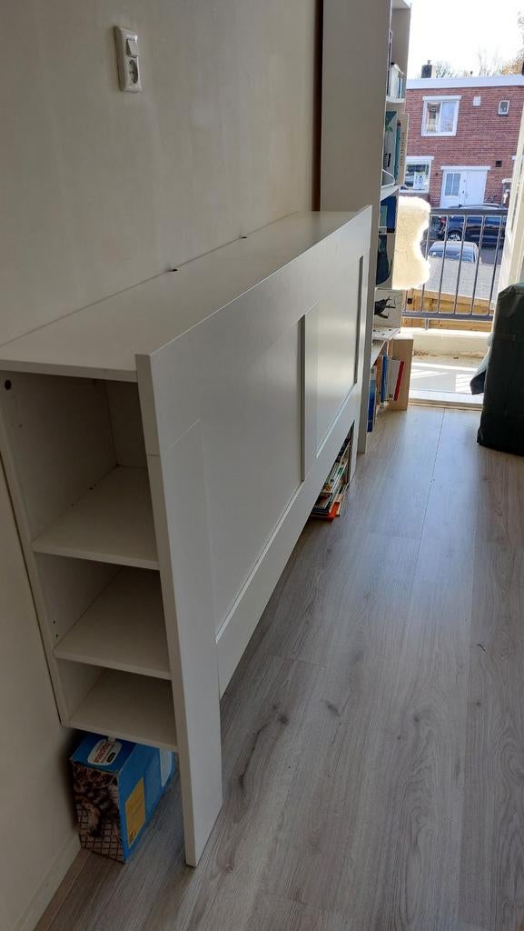 Brimnes hoofdeinde met bergruimte - wit, Huis en Inrichting, Ophalen, Gebruikt, Wit