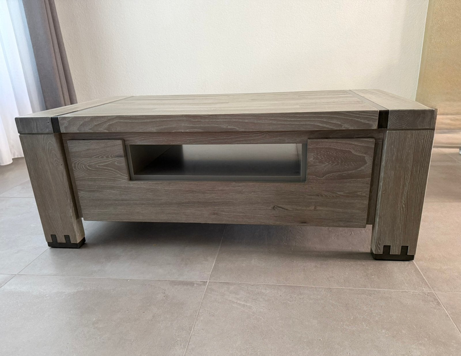 TV meubel Henders & Hazel Avola Stone grey, Ophalen, 100 tot 150 cm, Zo goed als nieuw, Minder dan 100 cm