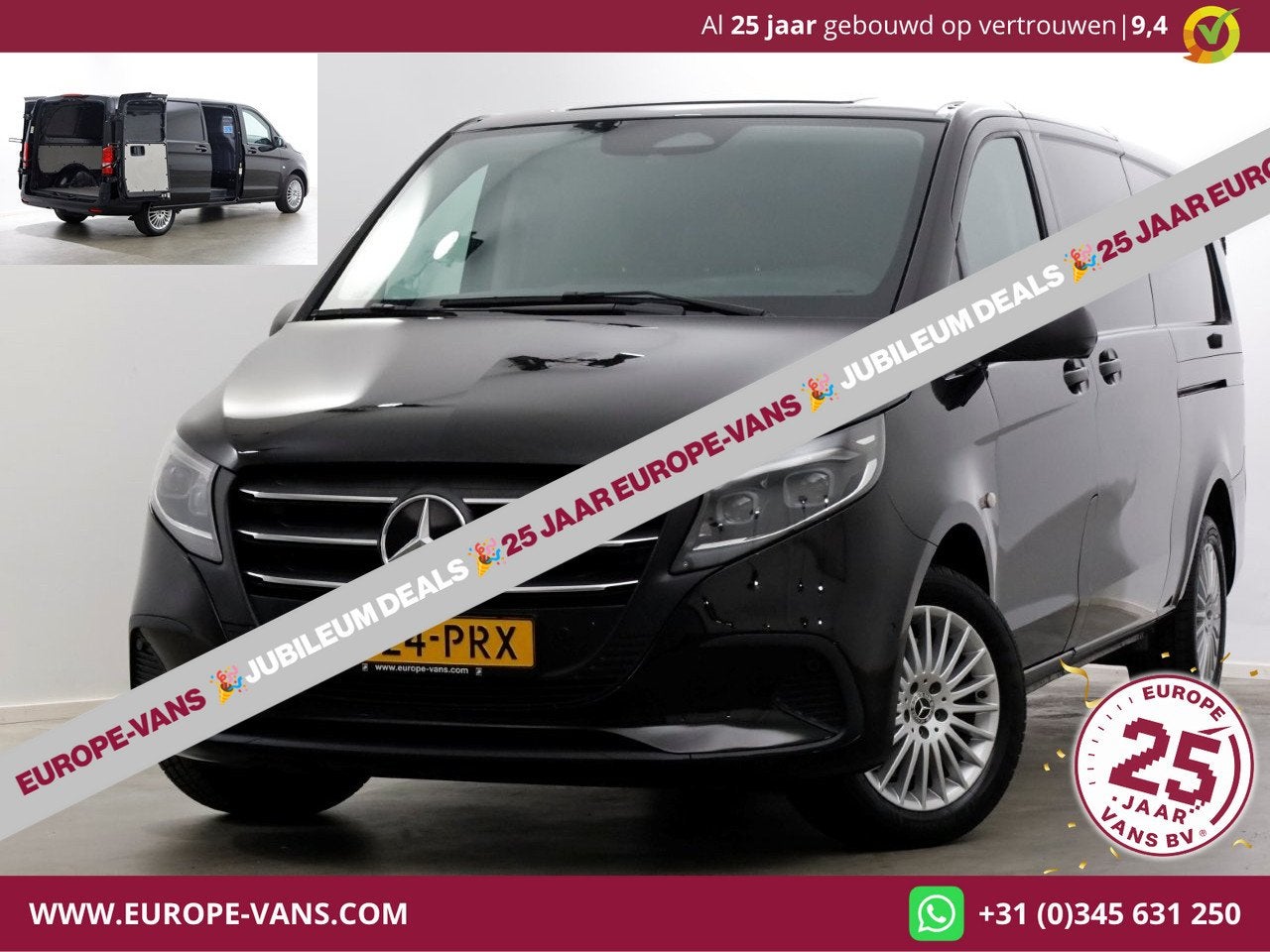 Mercedes-Benz Vito 116 CDI 163pk 9G Automaat XL Extra Lang 4, Auto's, Bestelauto's, Automaat, Gebruikt, Euro 6, 4 cilinders