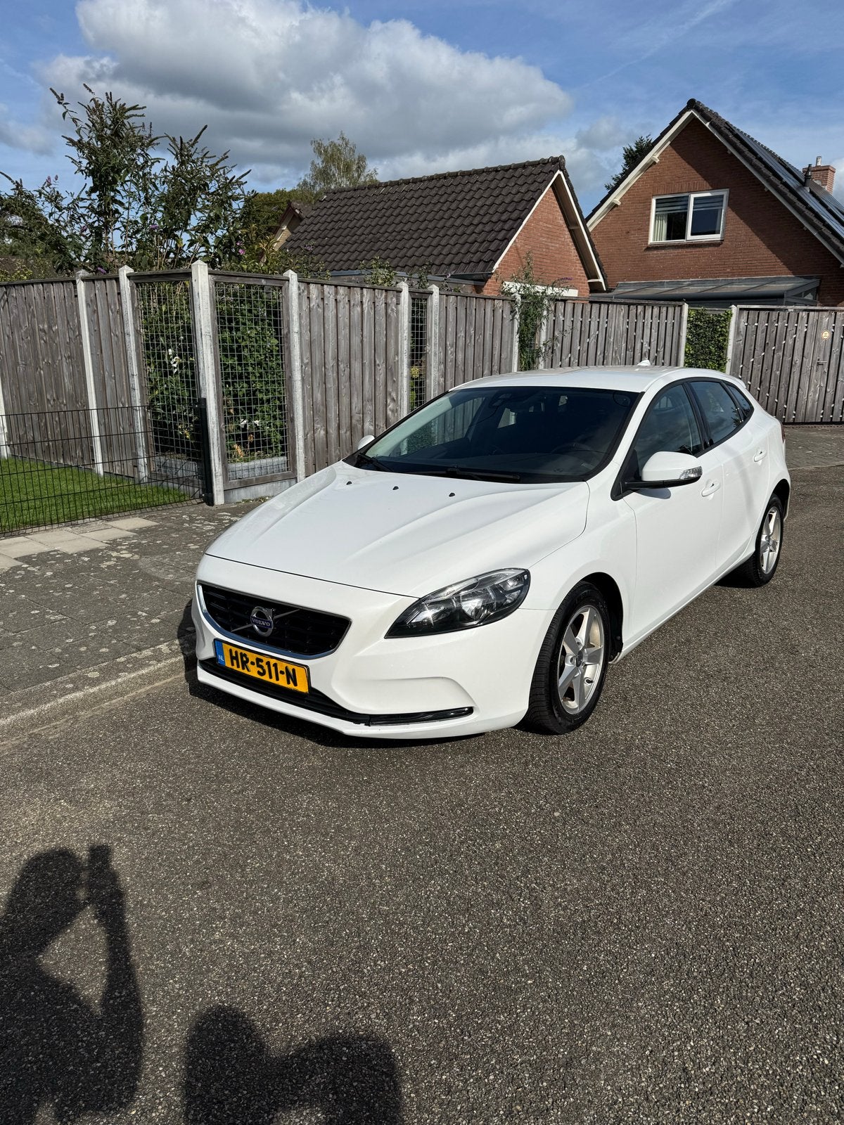 Volvo V40 2.0 D2 120PK 2015 Wit, Auto's, Voorwielaandrijving, 4 cilinders, 1969 cc, Wit