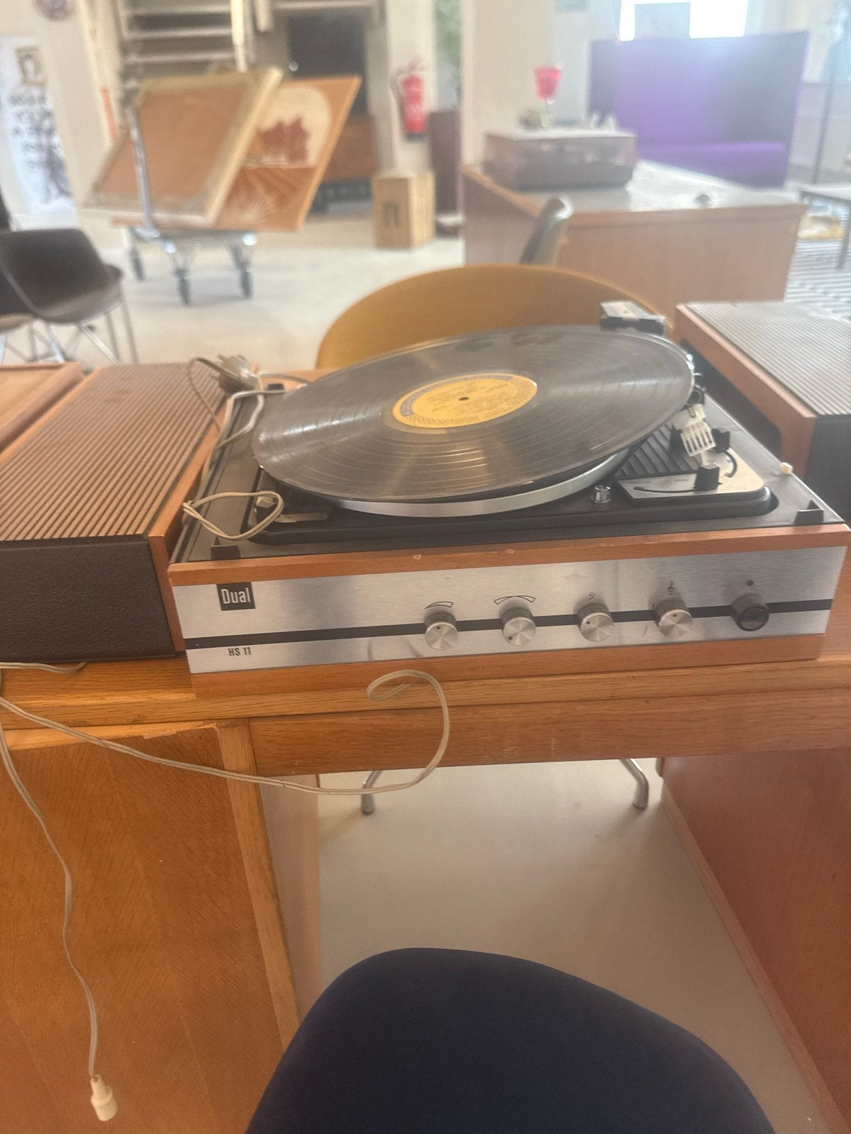Dual HS 31 Platenspeler met ingebouwde versterker, Ophalen, Gebruikt, Platenspeler, Dual