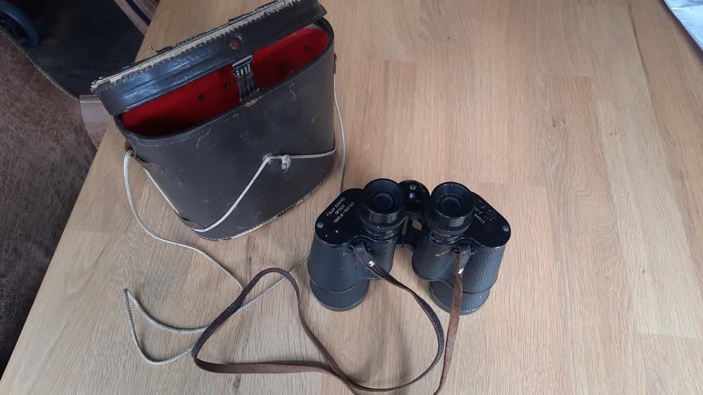 Vintage Verrekijker 7x50 met Leren Tas - Fully Coated Optics, Ophalen of Verzenden
