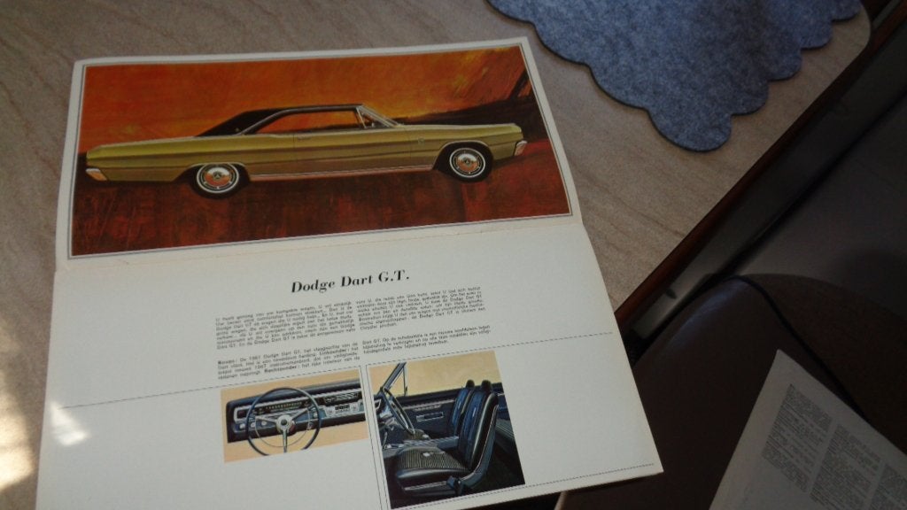 Zeldzame  Folder  DODGE  DART  1967, Verzenden, Nieuw, Overige merken