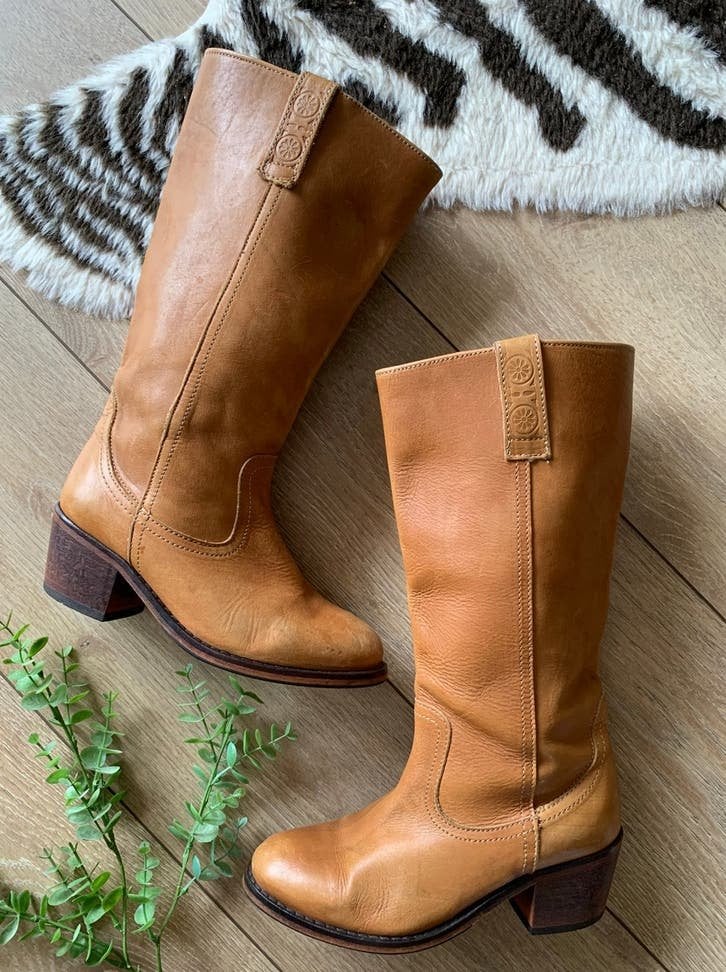 Campus retro boots blokhak 39 western boots laarzen, Hoge laarzen, -, Ophalen of Verzenden, Zo goed als nieuw