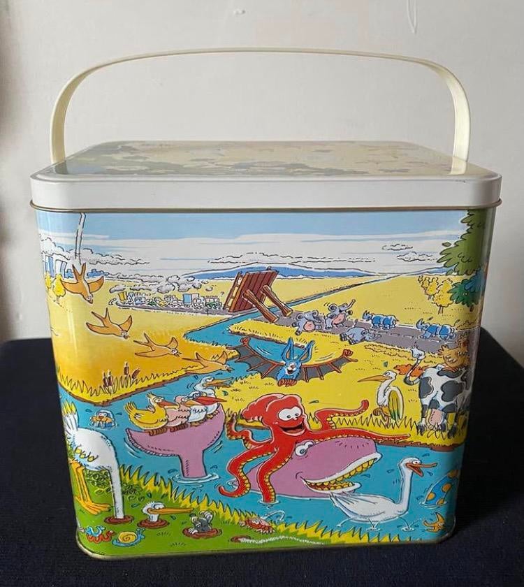 Blik van wasmiddel All 25 jaar met hengsel., Ophalen of Verzenden, Zo goed als nieuw, Overige, Overige merken