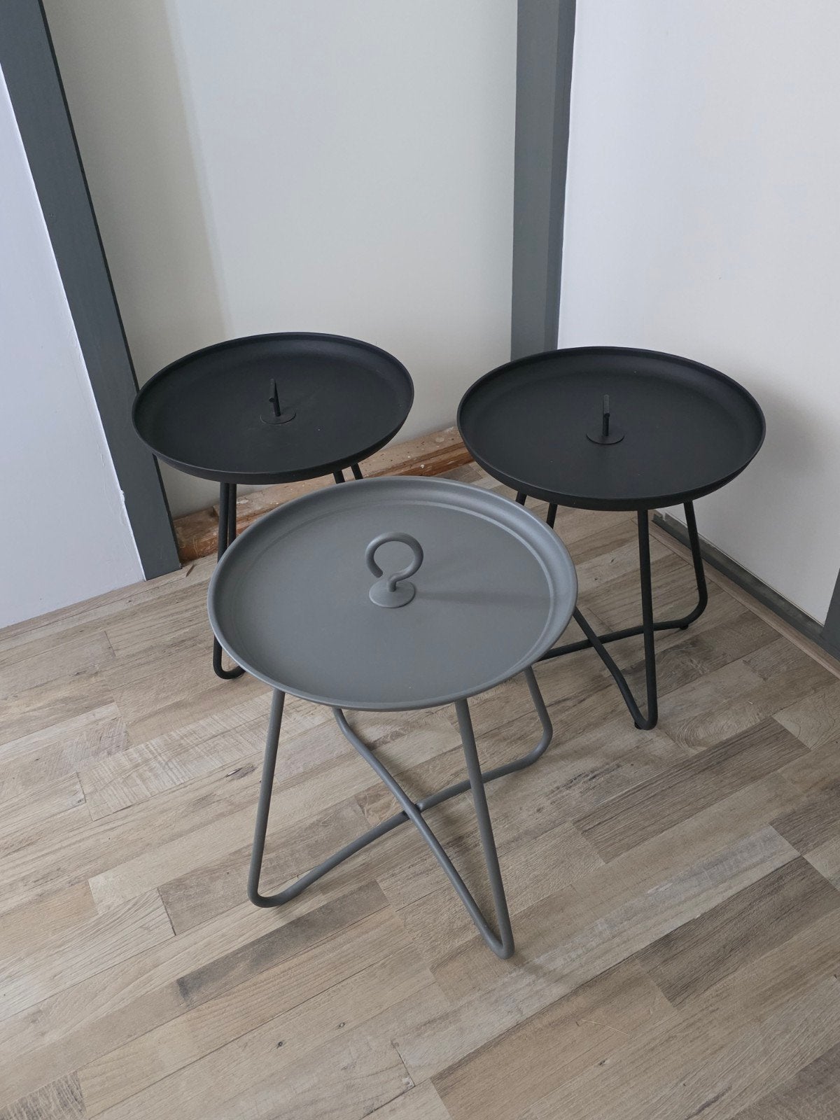 bijzet tafeltjes, Huis en Inrichting, Ophalen, Minder dan 45 cm, Minder dan 55 cm, Metaal of Aluminium