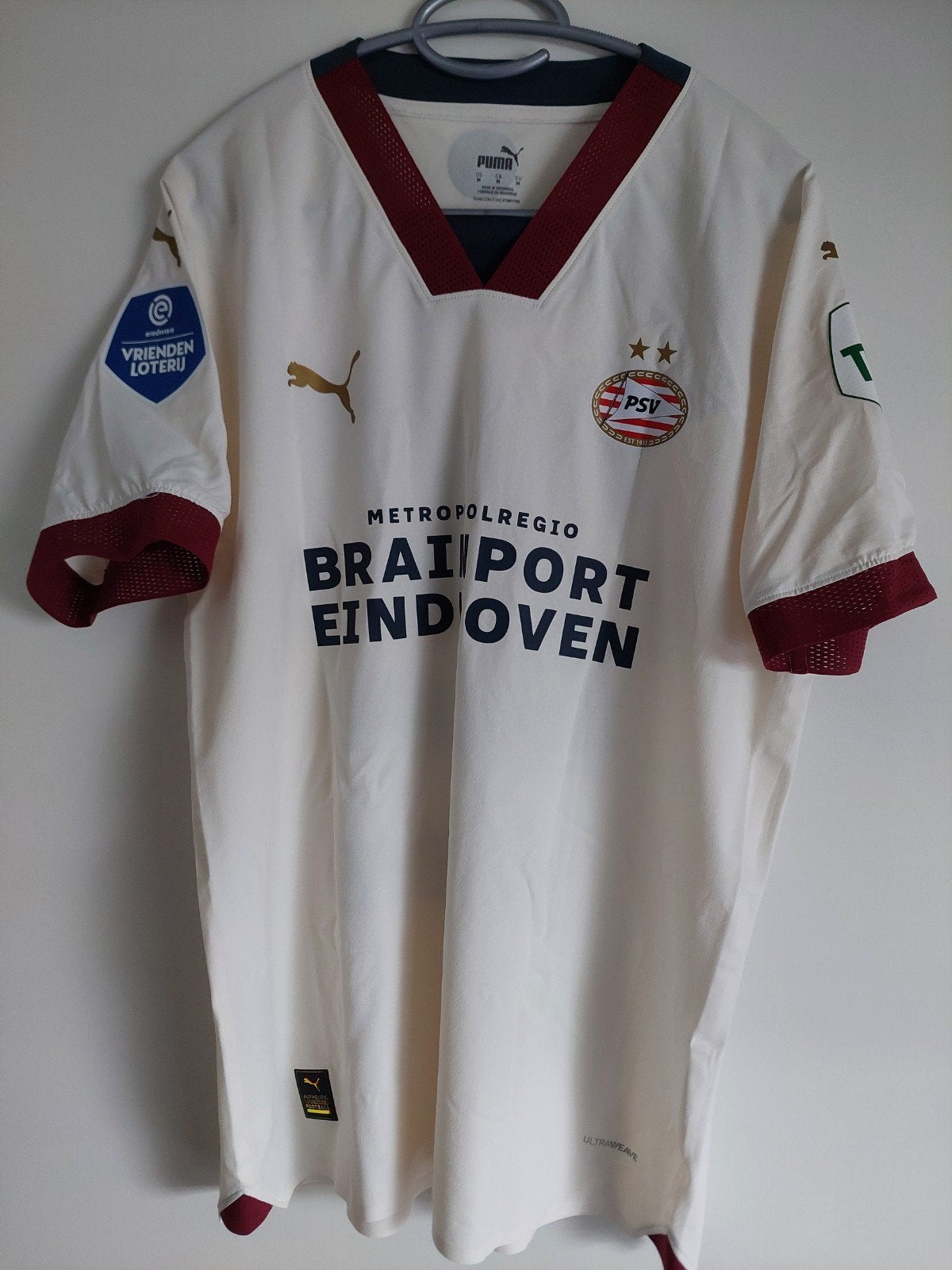 PSV Mwene shirt - Match prepared, Puma, Maat 48/50 (M), Wit, Nieuw
