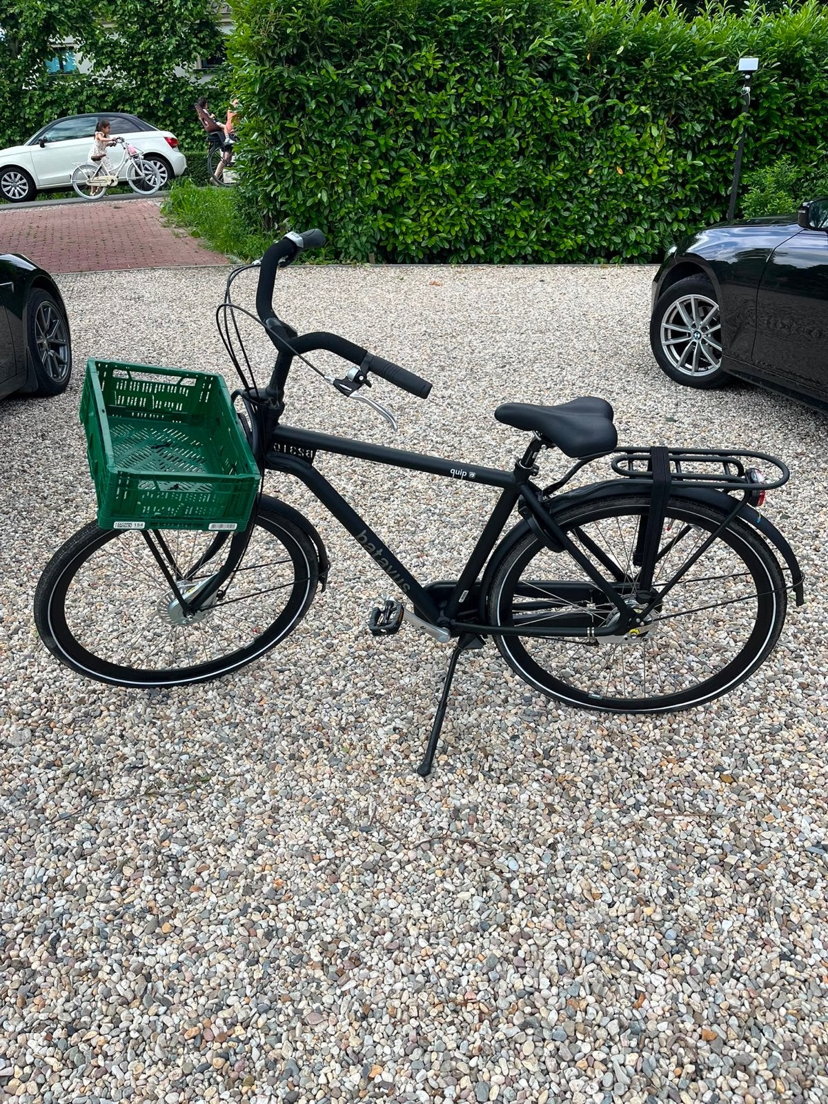 Batavus Quip Heren fiets met Mand - Zo goed als nieuw, Fietsen en Brommers, Ophalen, Terugtraprem, Versnellingen, Batavus