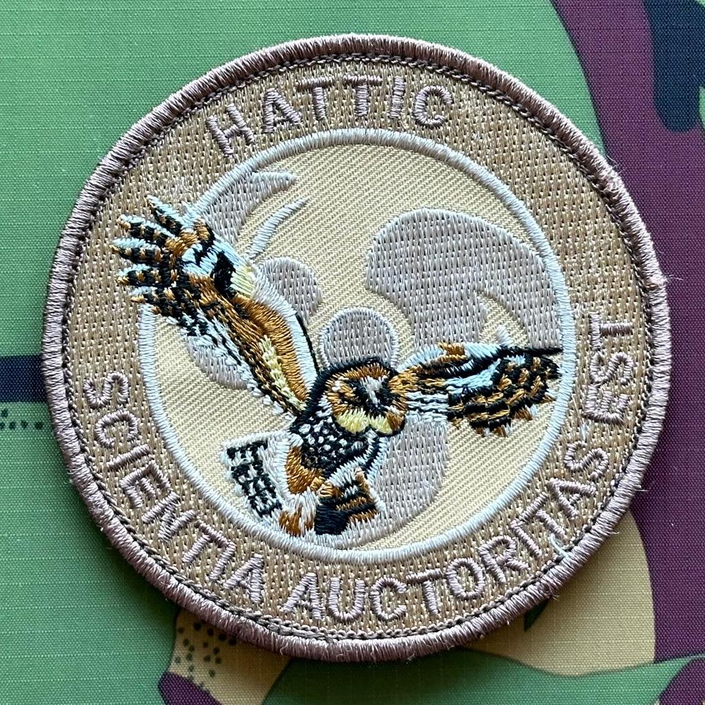 Patch RNLAF 299 301 SQN HATTIC, Ophalen of Verzenden, Luchtmacht, Nederland, Embleem of Badge