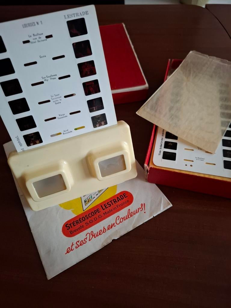 Stereoscoop Lestrade Simplex kijker - vintage, Verzamelen, Ophalen of Verzenden, 1940 tot 1960, Overige typen