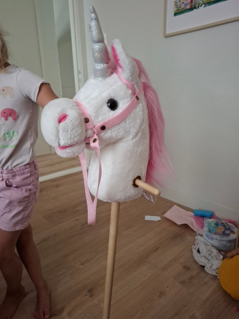 Unicorn Stokpaardje met geluid!, Ophalen, Gebruikt