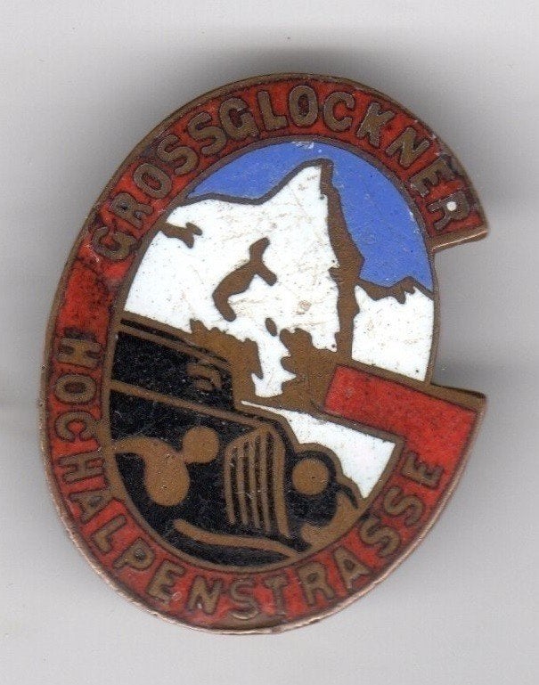 BROCHE GROSSGLOCKNER HOCHALPENSTRASSE CITROEN OOSTENRIJK, Verzamelen, Ophalen of Verzenden, Gebruikt, Overige onderwerpen