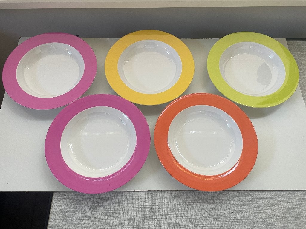 E071 Soepborden Mepal Rosti Melamine 150/6, Ophalen of Verzenden, Gebruikt