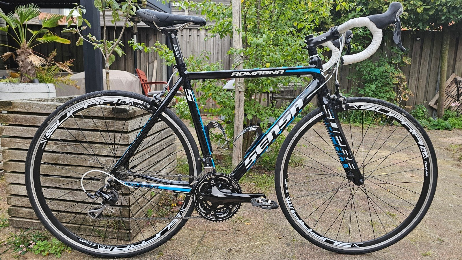 ZGAN Sensa Romagna racefiets - Shimano 105 - 54cm, Gebruikt, 10 tot 15 versnellingen, Velgrem, 53 tot 57 cm